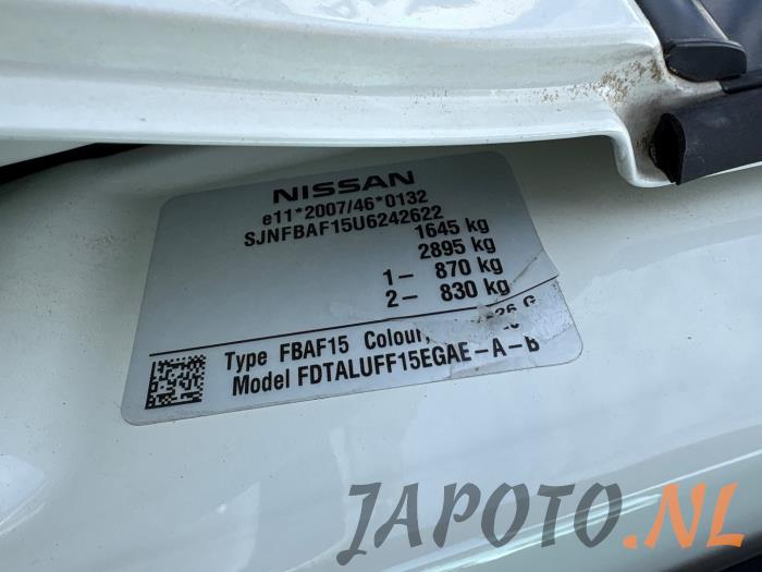 Nissan Juke 1.6 16V Sloopvoertuig (2012, Wit)