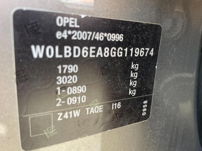 Opel Astra K 1.0 Turbo 12V Sloopvoertuig (2016, Grijs)