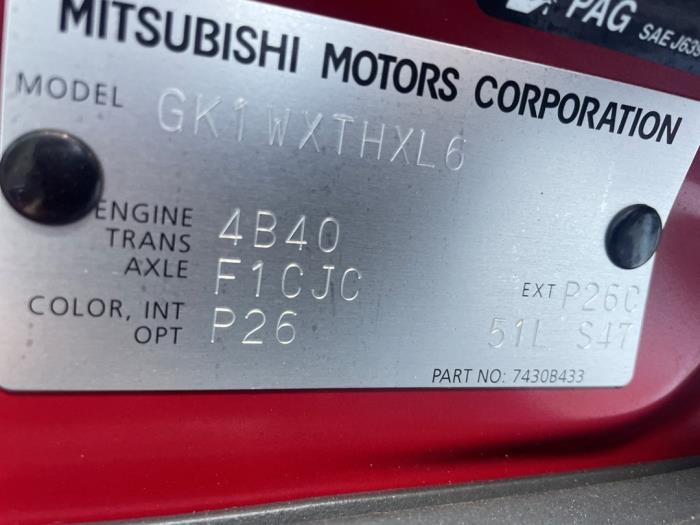 Mitsubishi Eclipse Cross 1.5 Turbo 16V 2WD Sloopvoertuig (2019, Rood)