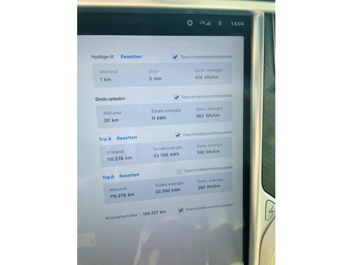 Tesla Model X 100X Sloopvoertuig (2018, Zwart)