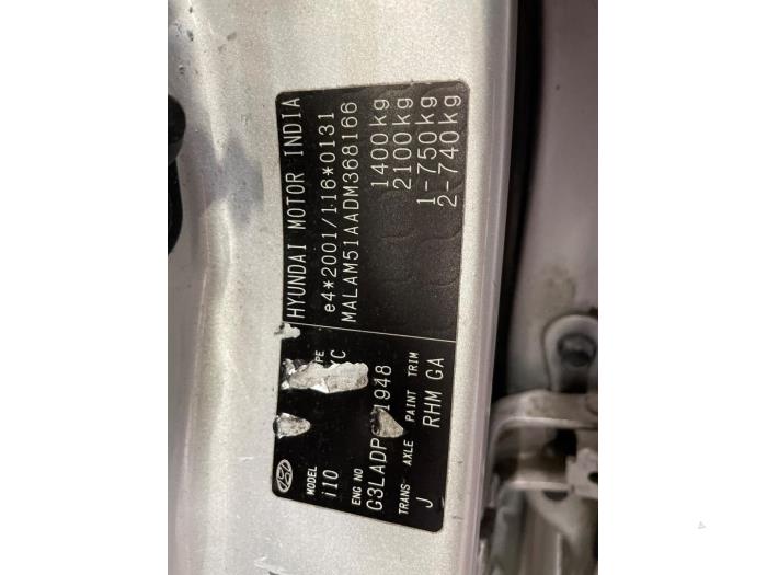 Hyundai i10 1.0i 12V Sloopvoertuig (2013, Grijs)