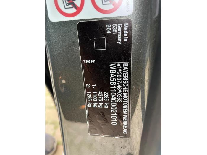 BMW 5 serie 535i 24V TwinPower Turbo Sloopvoertuig (2015, Champagne)