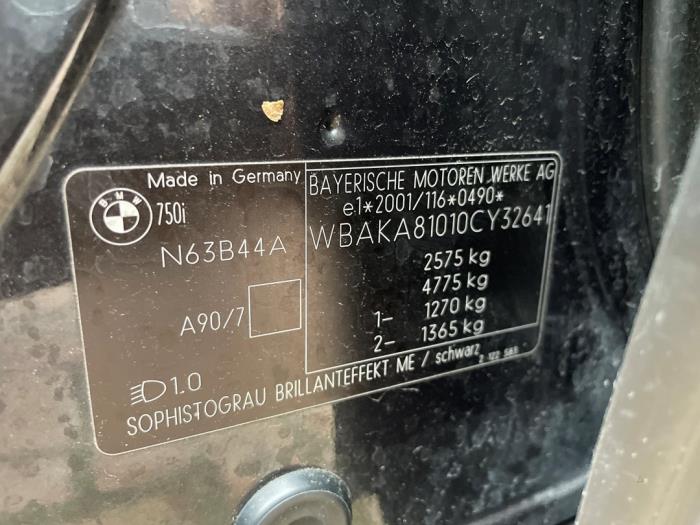 BMW 7 serie 750i,Li,LiS V8 32V Sloopvoertuig (2010, Blauw)