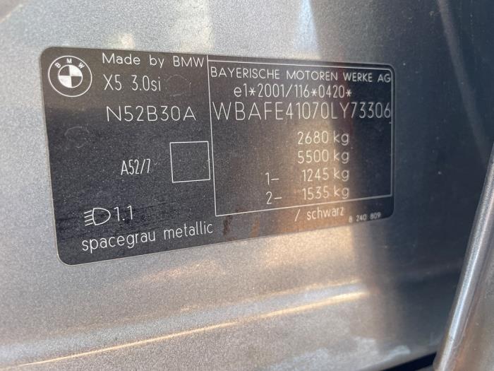 BMW X5 3.0 Si 24V Sloopvoertuig (2007, Grijs)