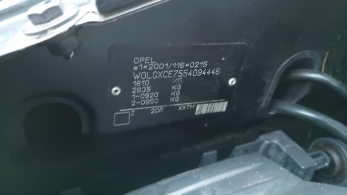 Opel Meriva 1.4 16V Twinport Sloopvoertuig (2004, Zwart)