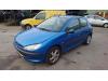 Peugeot 206 1.4 XR,XS,XT,Gentry Sloopvoertuig (2004, Blauw)