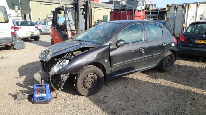 Peugeot 206 1.4 XR,XS,XT,Gentry Sloopvoertuig (2007, Zwart)