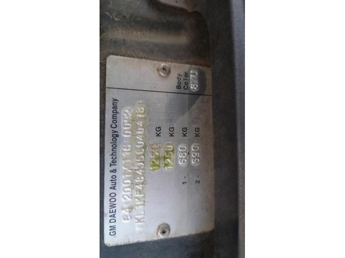 Chevrolet Matiz 0.8 S,SE Sloopvoertuig (2005, Zwart)