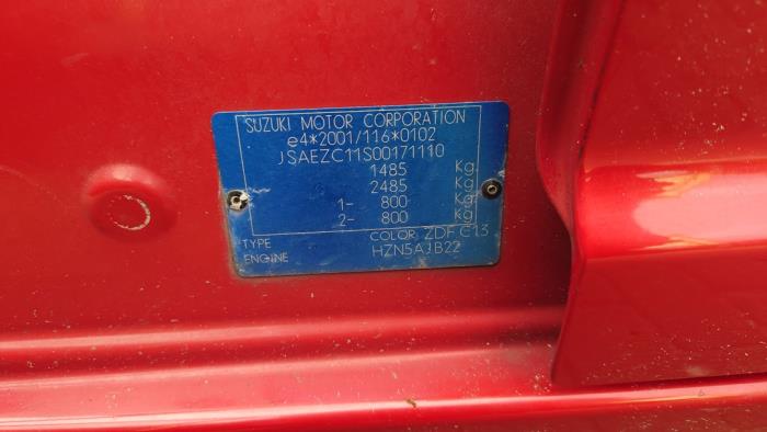 Suzuki Swift 1.3 VVT 16V Sloopvoertuig (2007, Rood)