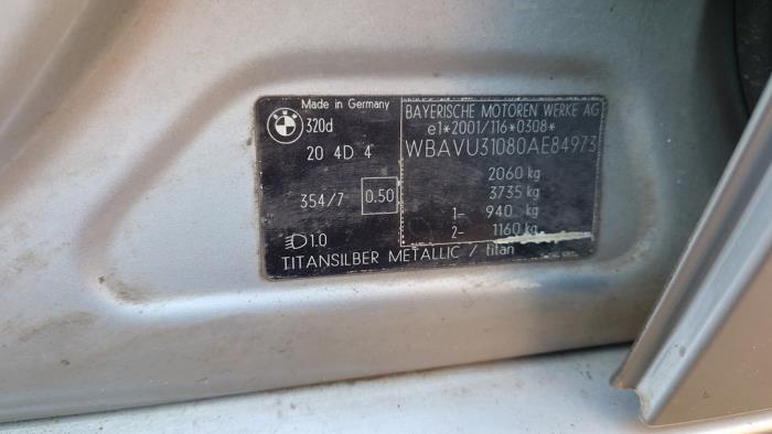 BMW 3 serie Touring 320d 16V Corporate Lease Sloopvoertuig (2006, Grijs)