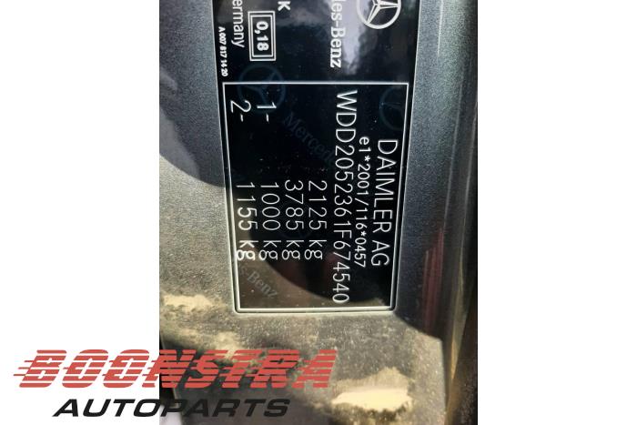 Mercedes C Estate C-180 BlueTEC, C-180 d 1.6 16V Sloopvoertuig (2018, Grijs)