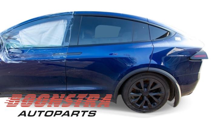 Tesla Model X Dual Motor AWD, Long Range Sloopvoertuig (2023, Blauw)