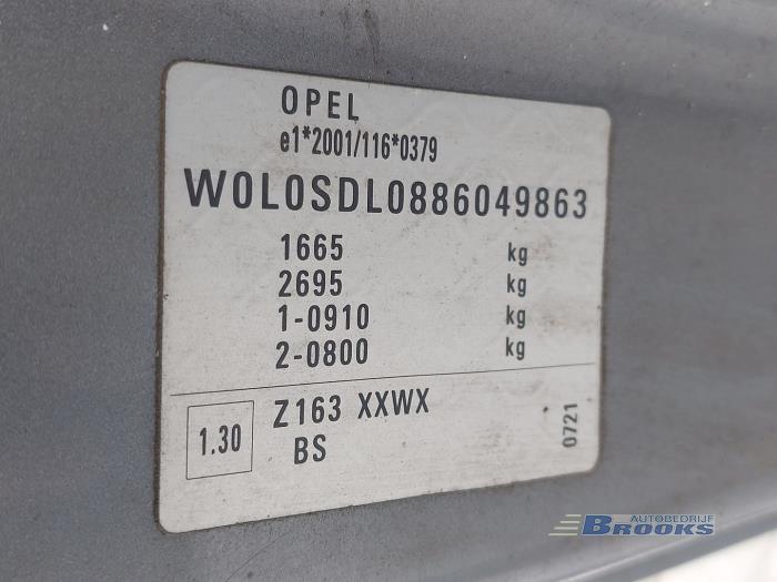 Opel Corsa D 1.3 CDTi 16V ecoFLEX Sloopvoertuig (2008, Grijs)