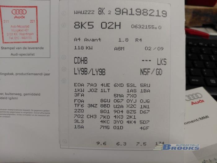 Audi A4 Avant 1.8 TFSI 16V Sloopvoertuig (2009, Zwart)