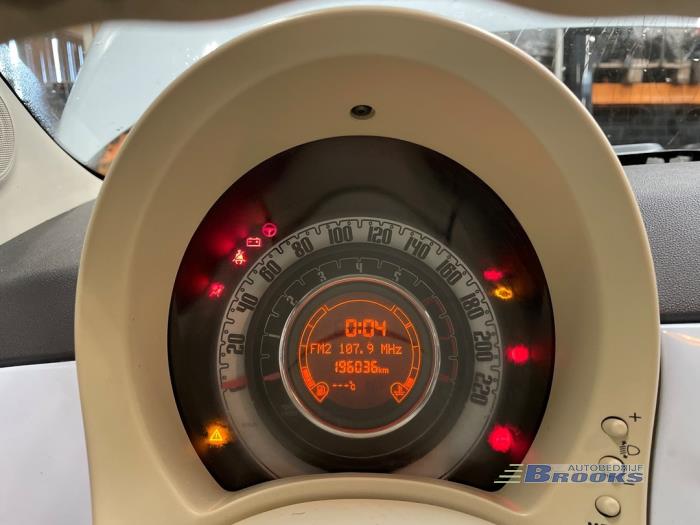 Fiat 500 1.4 16V Sloopvoertuig (2007, Blauw)