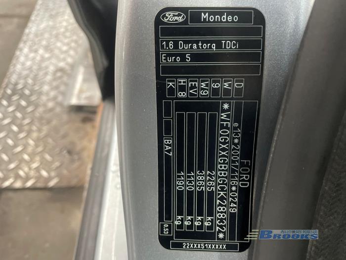 Ford Mondeo IV Wagon 1.6 TDCi 16V Sloopvoertuig (2012, Zilvergrijs)