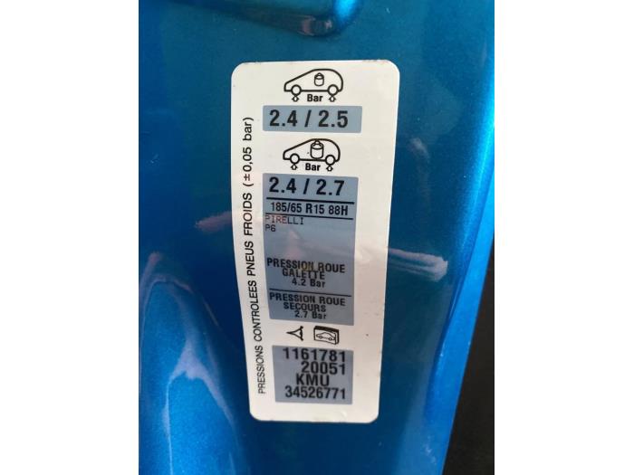 Peugeot 207 SW 1.6 16V Sloopvoertuig (2008, Blauw)