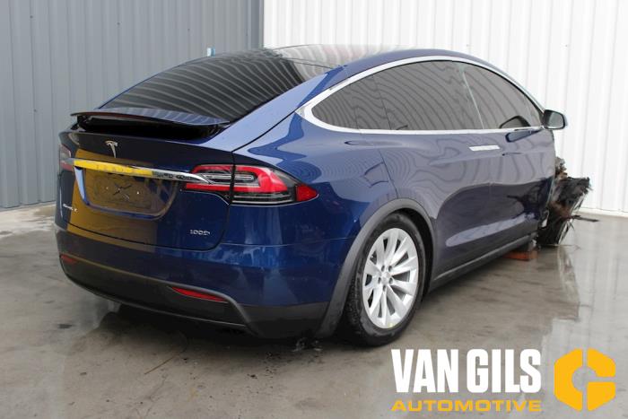 Tesla Model X 100D Sloopvoertuig (2017, Blauw)
