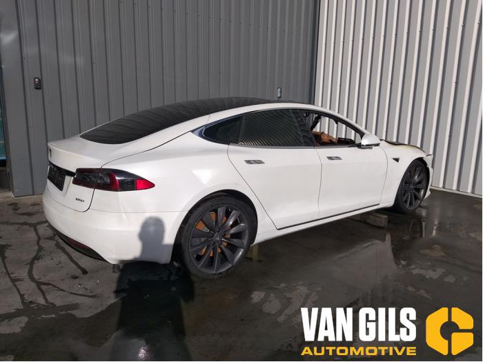 Tesla Model S 100D Sloopvoertuig (2018, Wit)