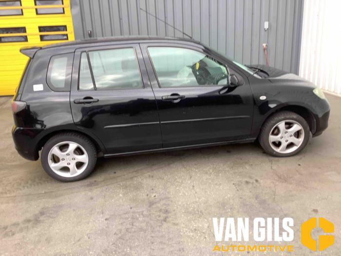 Mazda 2 1.4 16V Sloopvoertuig (2005, Zwart)