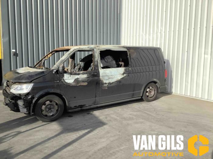 Volkswagen Transporter T6 2.0 TDI 204 4Motion Sloopvoertuig (2016, Metallic, Zwart)
