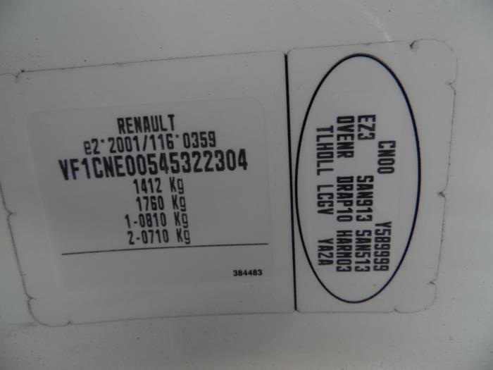 Renault Twingo II 1.5 dCi 90 FAP Sloopvoertuig (2011, Geel)