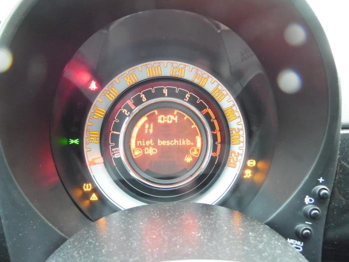 Fiat 500 0.9 TwinAir 80 Sloopvoertuig (2016, Zwart)
