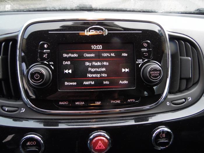 Fiat 500 0.9 TwinAir 80 Sloopvoertuig (2016, Zwart)