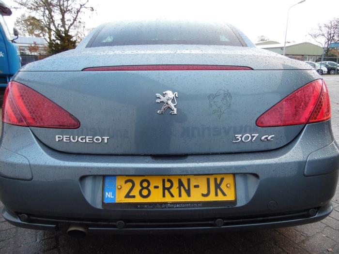 Peugeot 307 CC 2.0 16V Schadevoertuig (2005, Grijs)