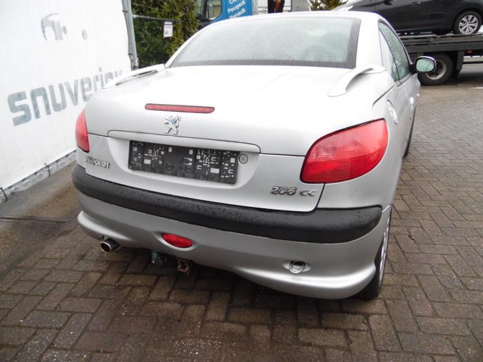 Peugeot 206 CC 2.0 16V Sloopvoertuig (2000, Metallic, Zilvergrijs)