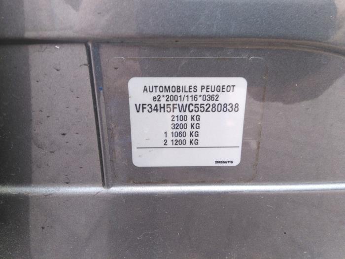 Peugeot 308 SW 1.6 VTI 16V Sloopvoertuig (2008, Grijs)