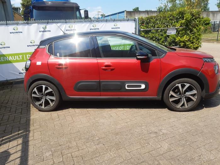 Citroen C3 1.2 12V e-THP PureTech 110 Sloopvoertuig (2021, Rood)