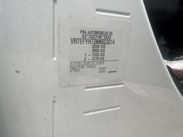 Citroen Berlingo 1.5 BlueHDi 100 Sloopvoertuig (2022, Wit)