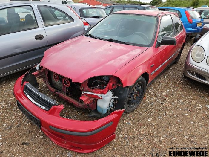 Honda Civic 1.4i 16V Sloopvoertuig (1997, Rood)