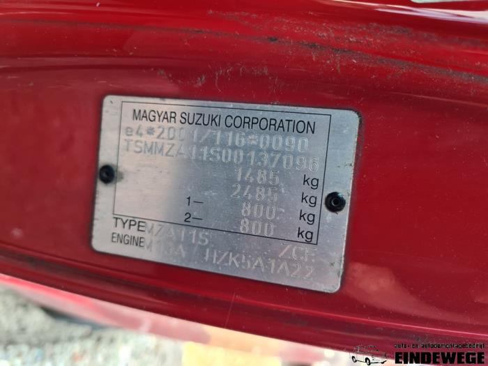 Suzuki Swift 1.3 VVT 16V Sloopvoertuig (2005, Rood)