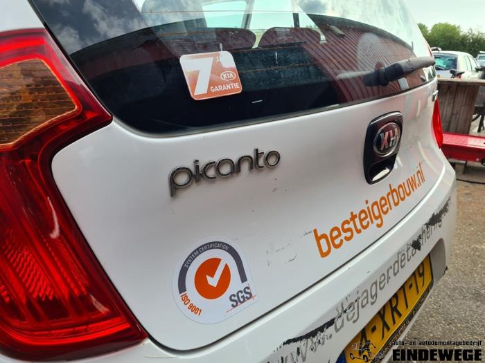 Kia Picanto 1.0 12V Sloopvoertuig (2015, Wit)