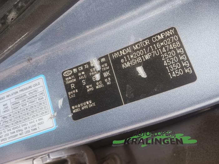 Hyundai Santa Fe II 2.2 CRDi 16V 4x2 Sloopvoertuig (2007, Blauw)