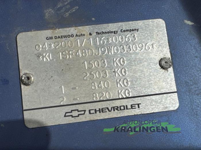 Chevrolet Aveo 1.2 16V Sloopvoertuig (2009, Blauw)