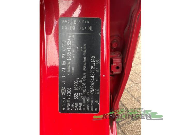 Kia Picanto 1.0 12V Sloopvoertuig (2006, Rood)