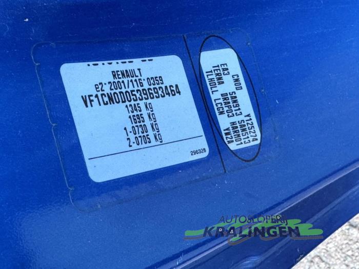 Renault Twingo II 1.2 Schadevoertuig (2008, Blauw)