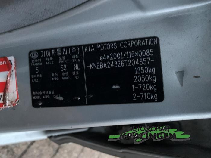 Kia Picanto 1.1 12V Sloopvoertuig (2005, Grijs)