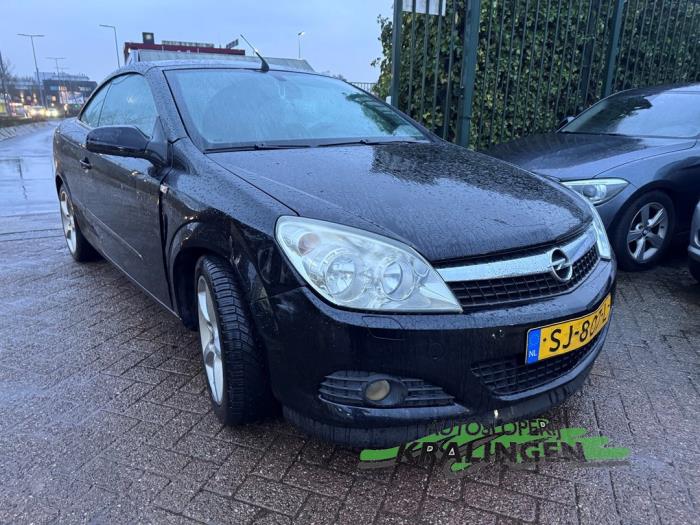 Opel Astra H Twin Top 1.6 16V Schadevoertuig (2007, Zwart)