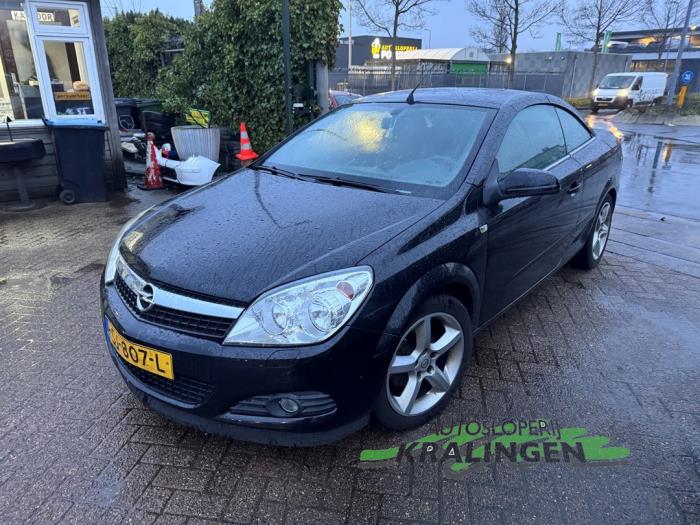 Opel Astra H Twin Top 1.6 16V Schadevoertuig (2007, Zwart)