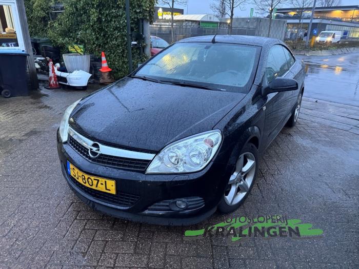 Opel Astra H Twin Top 1.6 16V Schadevoertuig (2007, Zwart)