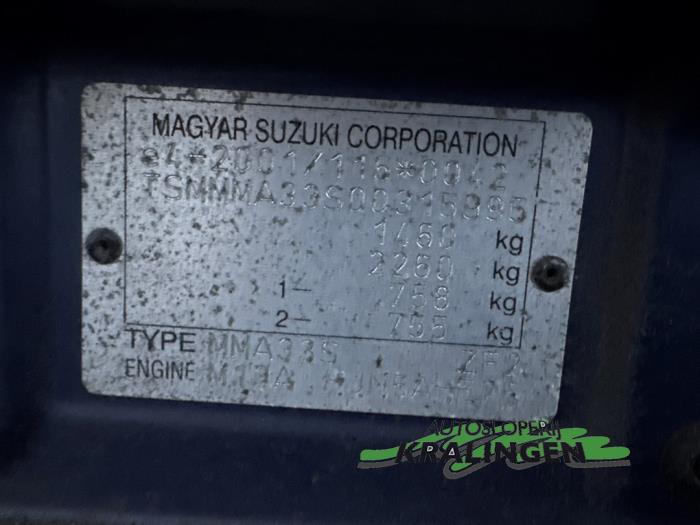 Suzuki Wagon-R+ 1.3 16V VVT Schadevoertuig (2005, Blauw)