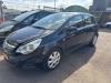 Opel Corsa D 1.2 16V Schadevoertuig (2011, Zwart)