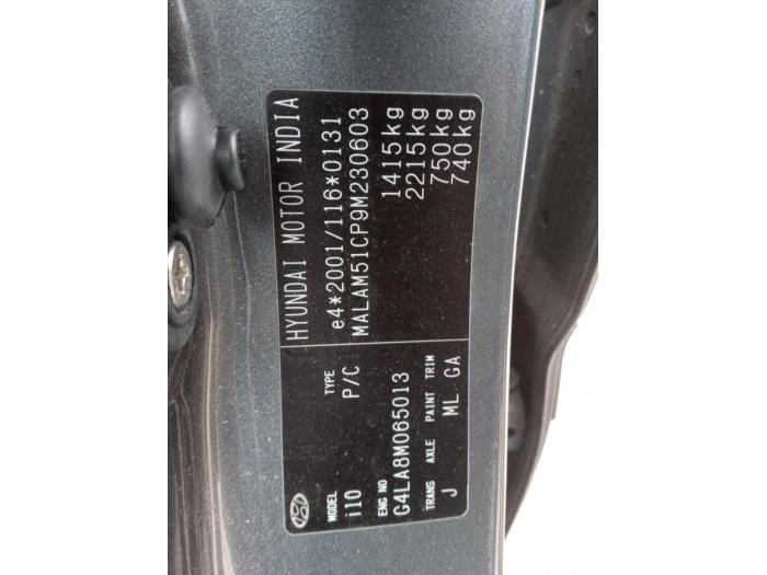 Hyundai i10 1.2i 16V Sloopvoertuig (2009, Grijs)