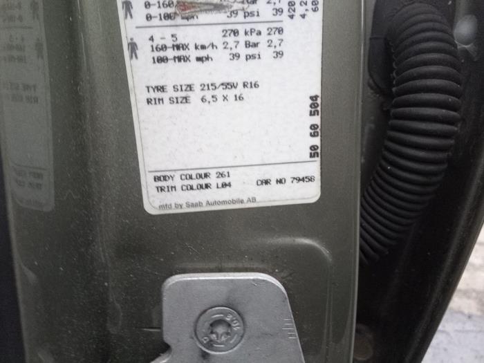 Saab 9-5 2.0t 16V Sloopvoertuig (1999, Groen)