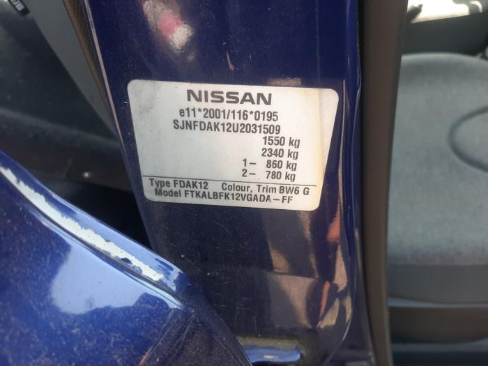 Nissan Micra 1.5 dCi 65 Sloopvoertuig (2005, Blauw)