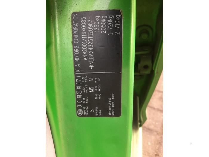 Kia Picanto 1.1 12V Sloopvoertuig (2005, Groen)